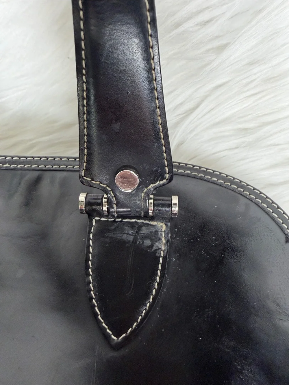 vintage Dooney & Bourke Toiny domed satchel handbag - Picture 5 of 10